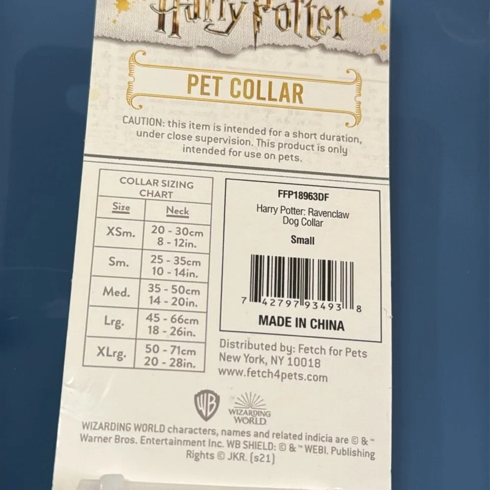 New Harry Potter Ravenclaw pet collar Small